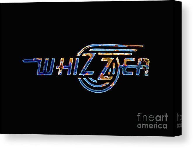 Whizzer Logo - Whizzer Bicycle Motorcycle Emblem Canvas Print / Canvas Art by Nick Gray