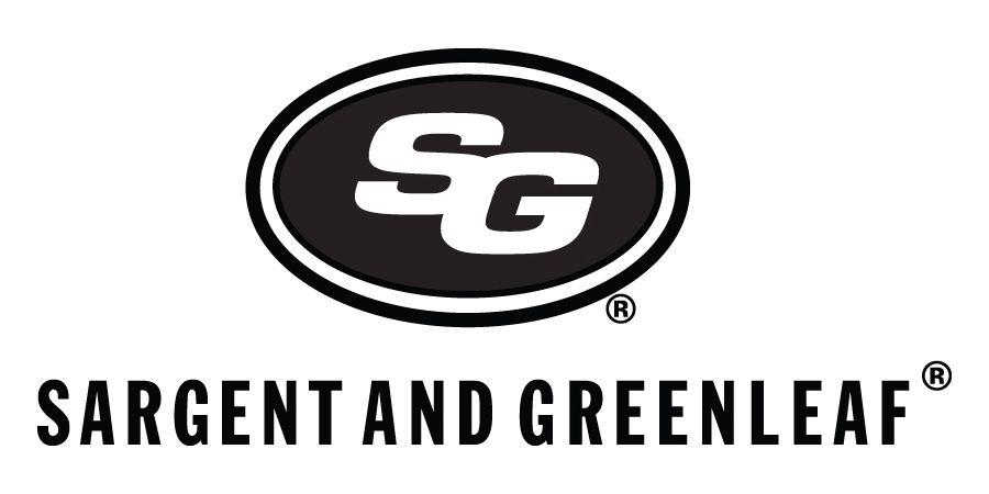 Sargent Logo - Sargent & Greenleaf D017-007 Standard Front Reading Black & White Dial