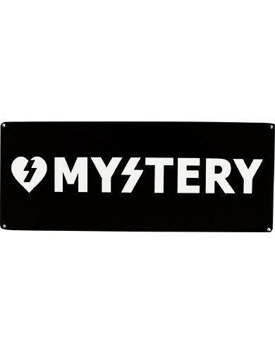 Mystery Logo - Mystery Text Logo Banner-Black Banners