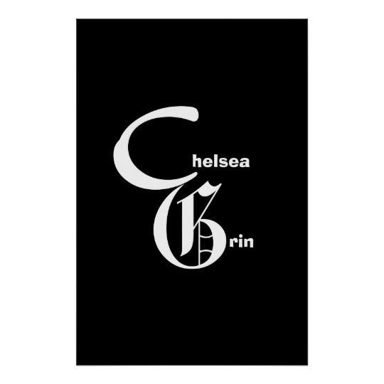 Grin Logo - Chelsea Grin Logo Poster | Zazzle.com
