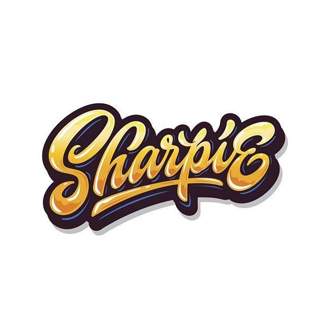 Sharpie Logo - Hi!✌ ! Vector version from last week's project.✏ Yo