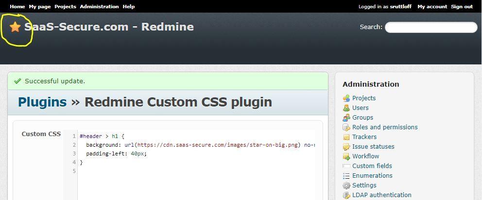Redmine Logo - Redmine Custom CSS Plugin