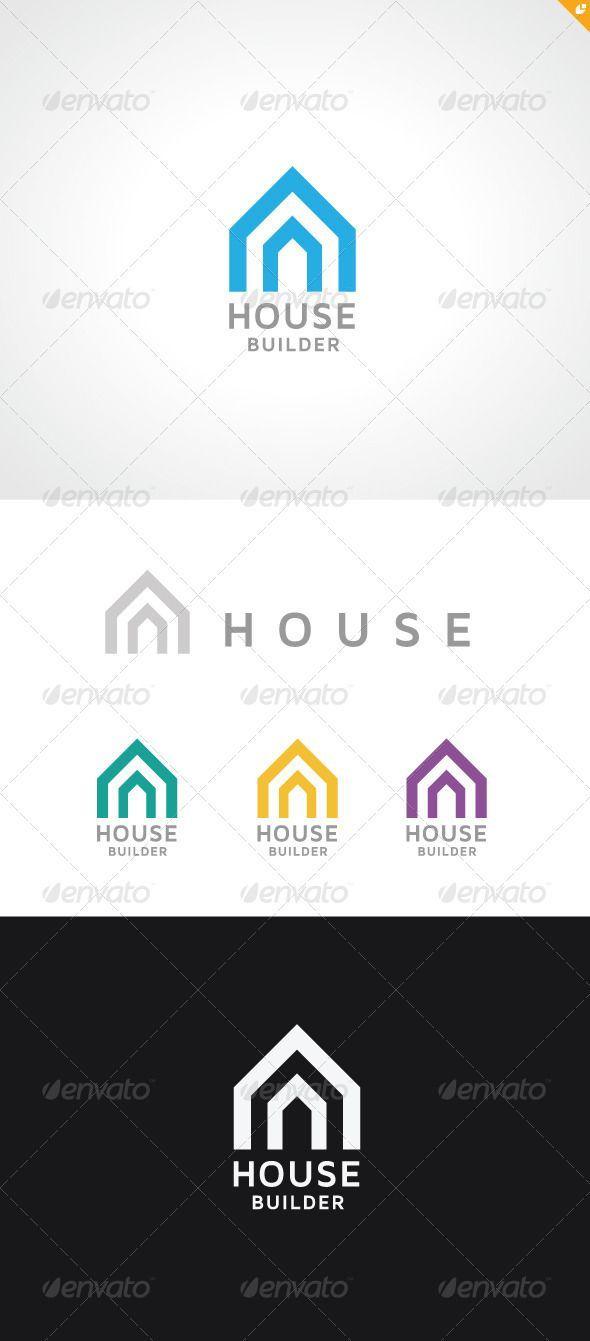 Housebuilder Logo - House Builder Logo #GraphicRiver House Builder – Logo Template This ...