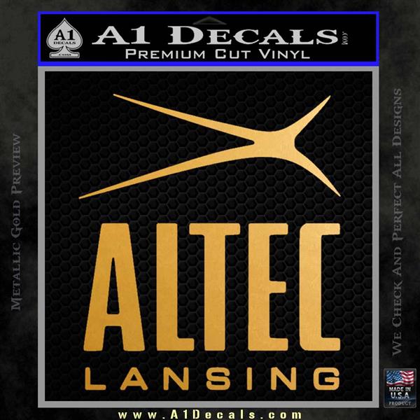 Lansing Logo - Altec Lansing Logo Decal Sticker » A1 Decals
