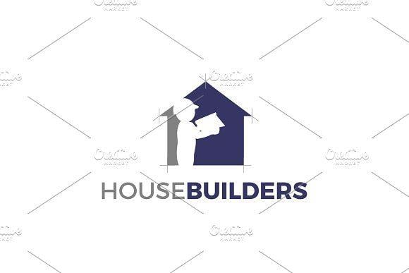 Housebuilder Logo - House Builder. Logo Template Logo Templates Creative Market