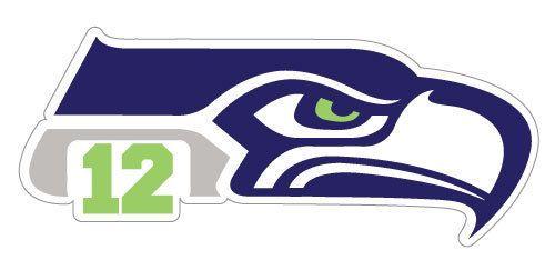 12-Man Logo - Seattle Seahawks 12th Man Decals Full Color Digital Print Decal