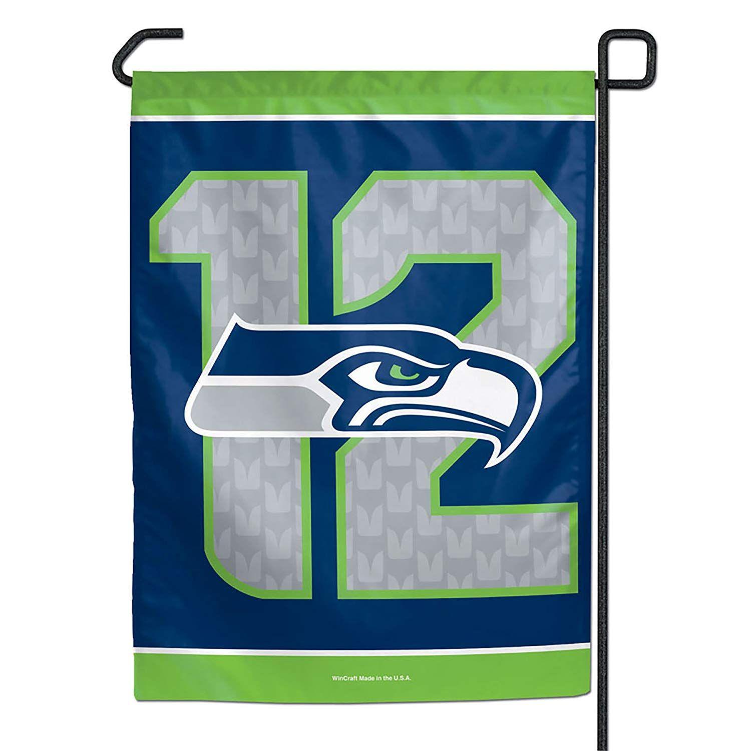 12-Man Logo - Wincraft NFL Seattle Seahawks 12th Man Garden Flag, Multicolor ...
