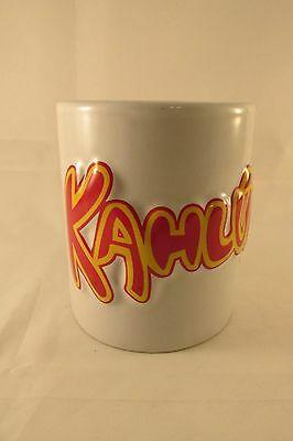 Kahlua Logo - 3D KAHLUA LOGO Liqueur Coffee Mug Cup White Red Yellow Embossed