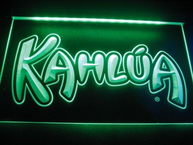 Kahlua Logo - Kahlua Logo Beer Bar Pub Store Neon Light Sign LED Neon [Kahlua Logo ...