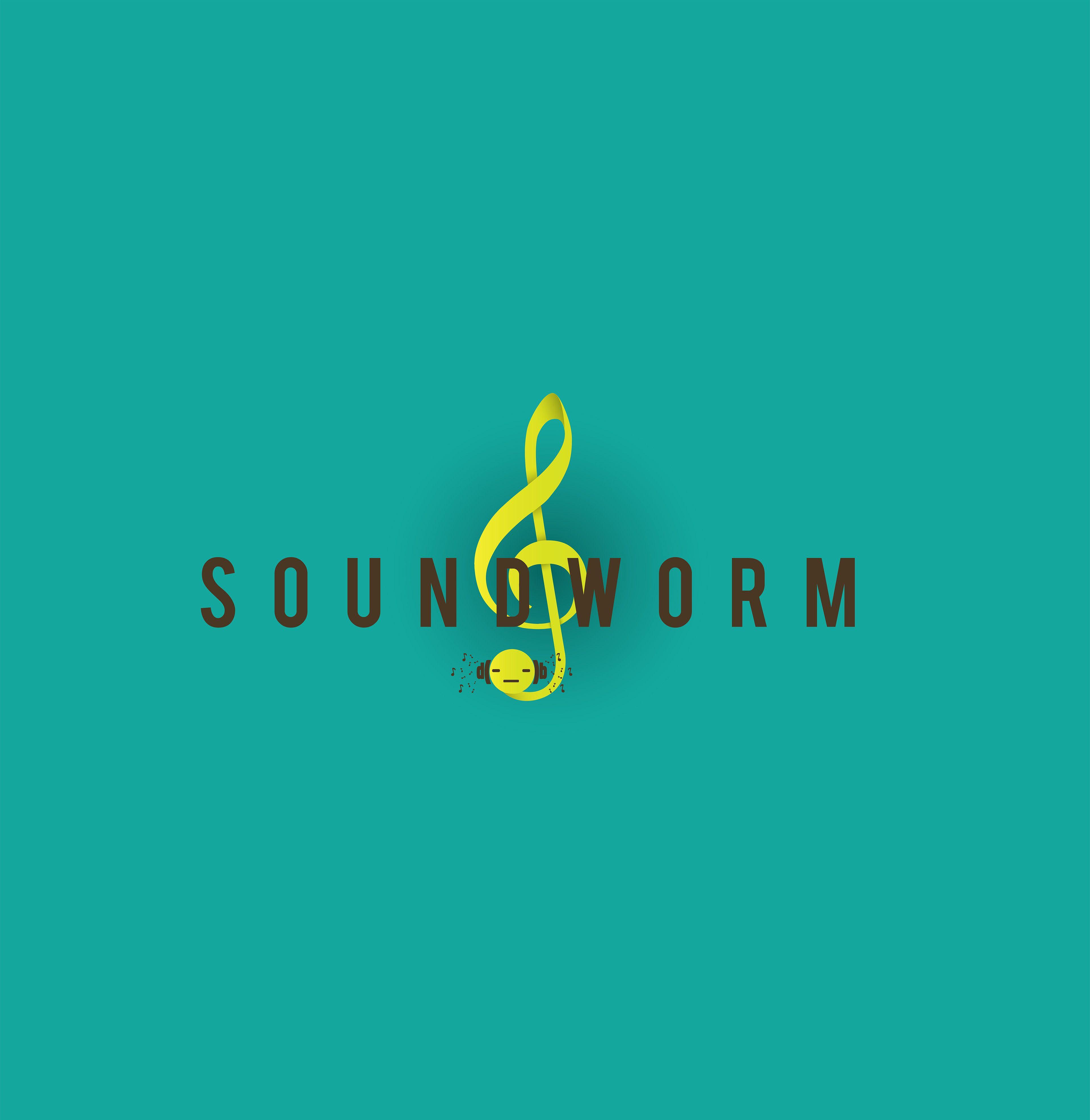 Reviewer Logo - Pieter Van De Vis - Soundworm - Logo for a music reviewer