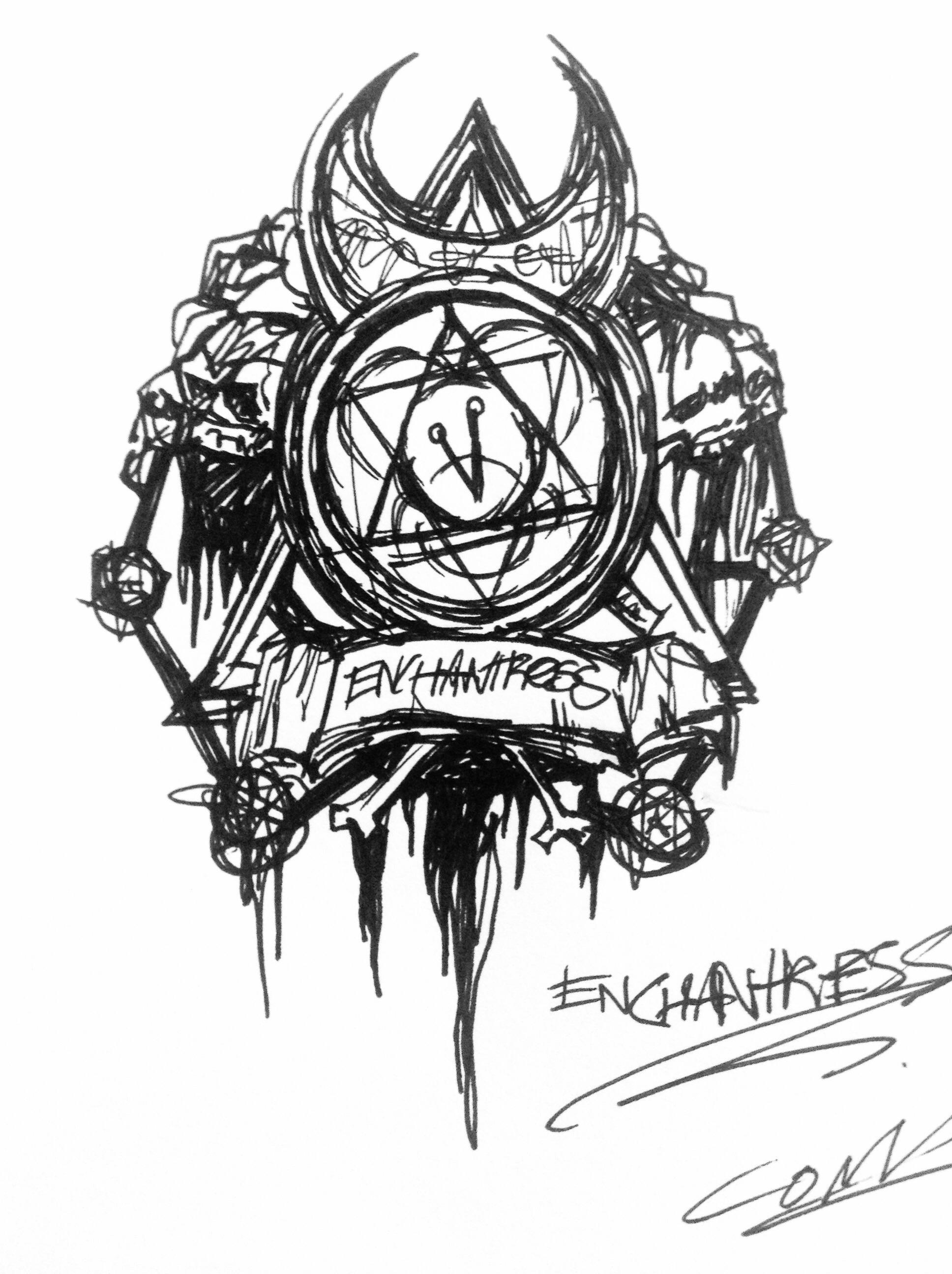 Enchantress Logo - Enchantress sketchbook drawing by me :) It was quite fun to do ...