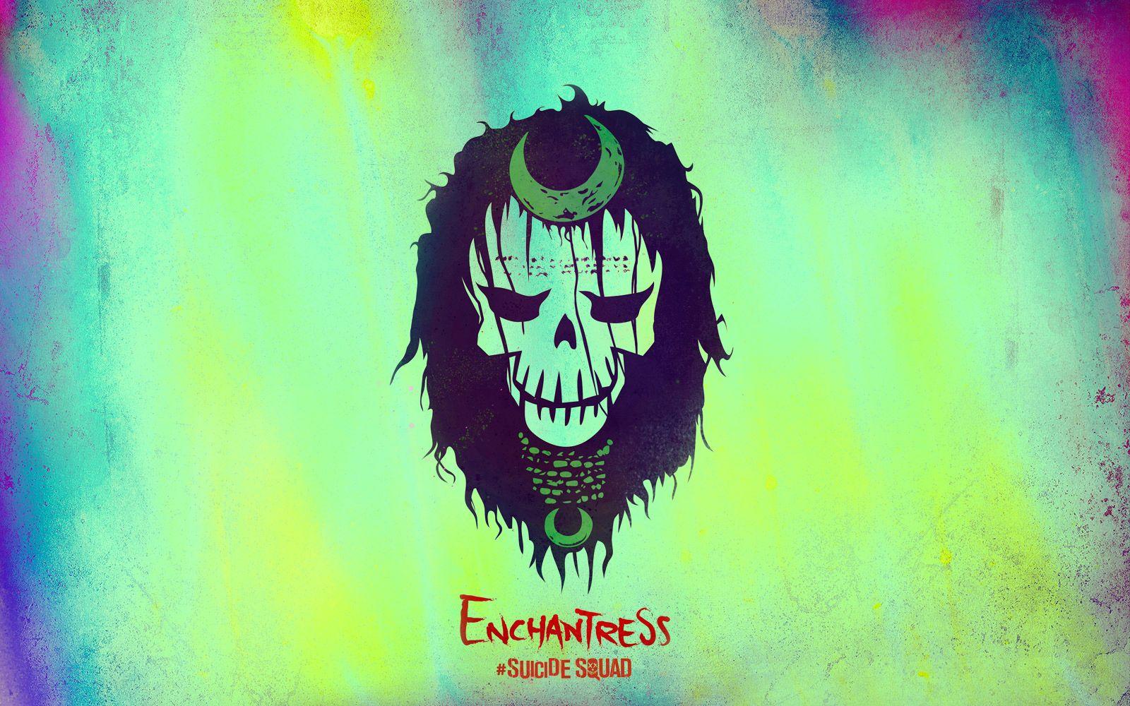 Enchantress Logo - Suicide Squad Обои Suicide Squad Skull Обои - Enchantress HD Обои ...