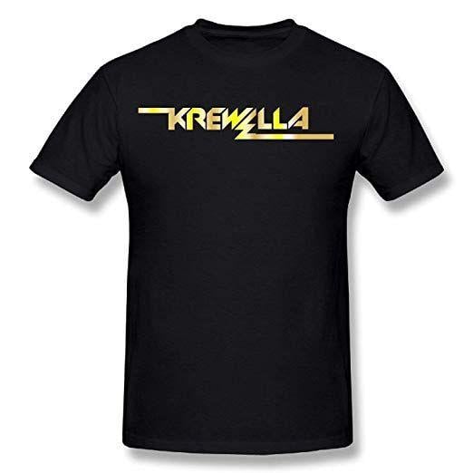 Krewella Logo - Amazon.com: Sun-Tshirt Men's Krewella Logo Gold Style Logo T-Shirt ...