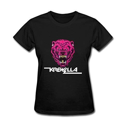 Krewella Logo - Amazon.com: ZuiDeup Women's Krewella Logo T Shirts: Clothing