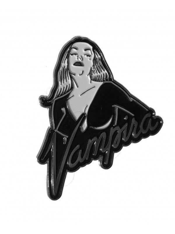 Vampira Logo - Kreepsville 666 Vampira Portrait Logo Enamel Pin