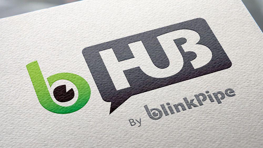 Hub Logo - BlinkPipe HUB Logo Design. Matt Philpotts Design