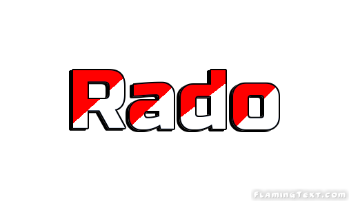 Rado Logo - Indonesia Logo. Free Logo Design Tool from Flaming Text
