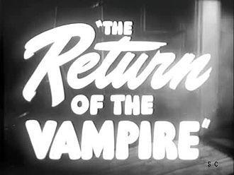 Vampira Logo - The Return of the Vampire