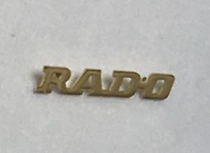 Rado Logo - NEW RADO Watch gold emblem plaque logo name Numerals Bars Index