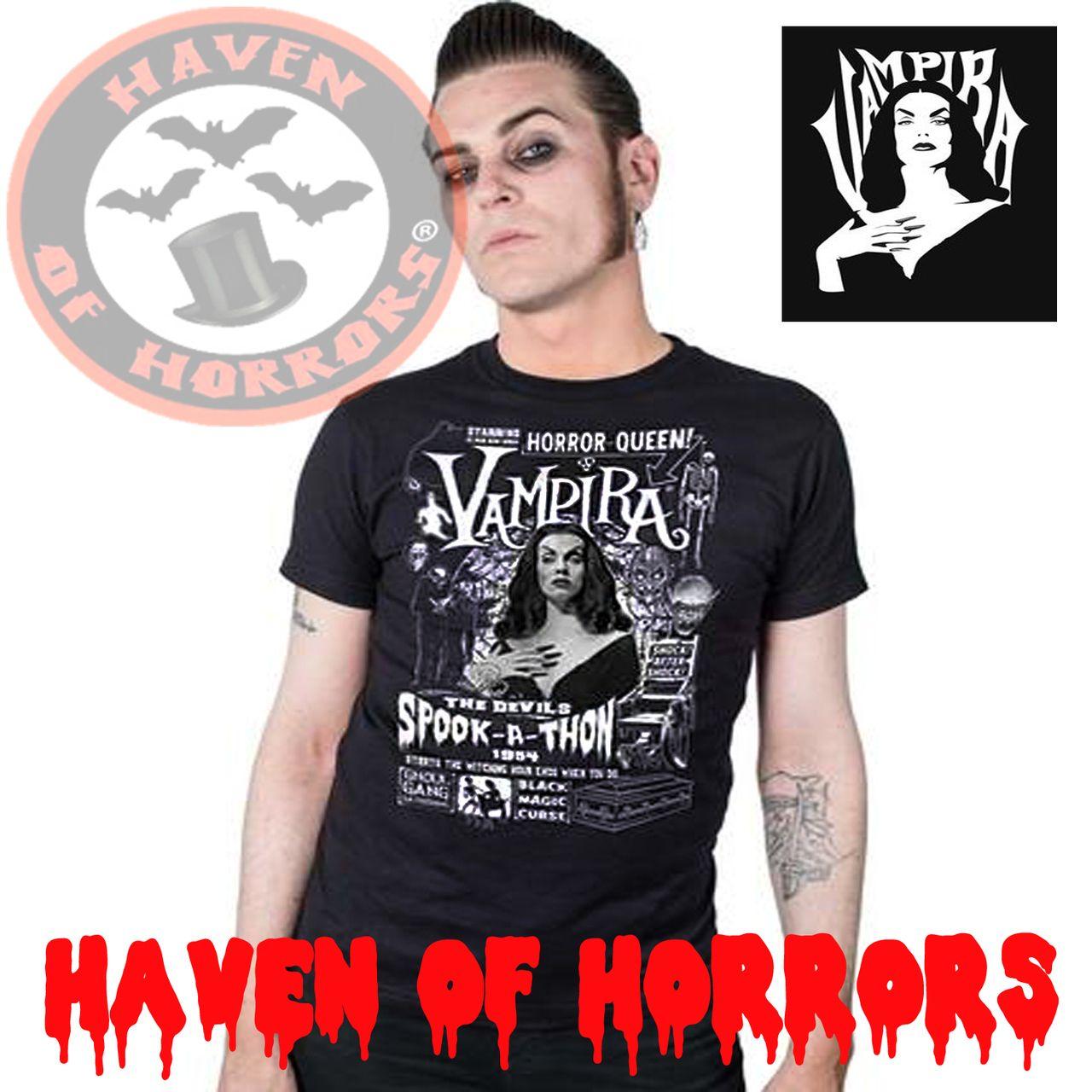Vampira Logo - Vampira Spookathon T-Shirt - havenofhorrors