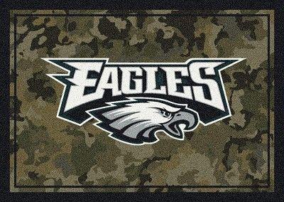 Camo Eagle Logo - NFL Camo 3073 Philadelphia Eagles Area Rug