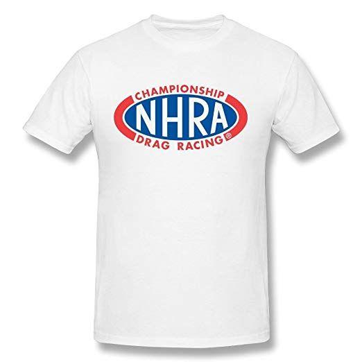NHRA Logo - Amazon.com: NHRA Logo Men's T Shirt White: Clothing