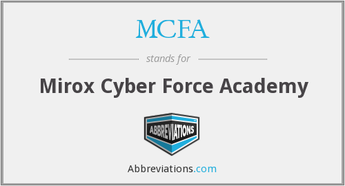 Mcfa Logo - MCFA Cyber Force Academy