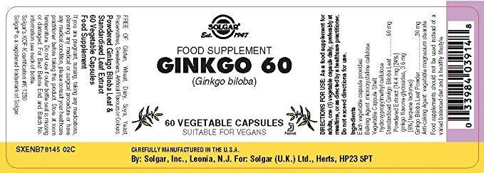 Solgar Logo - Solgar Ginkgo Vegetable Capsules - Pack of 60: Amazon.co.uk: Health ...