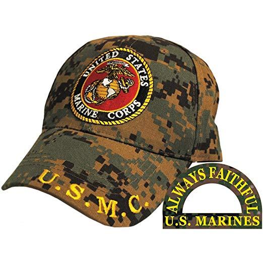 Camo Eagle Logo - Eagle Emblems CP00324 U.S. Marine Corp Logo Cap Digital