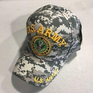 Camo Eagle Logo - U.S. Army Eagle Logo Camo Licensed Embroidered Adjustable Baseball