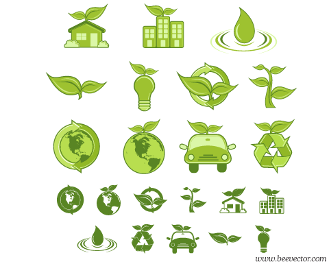 Environment Logo - aivector: Green environment logo