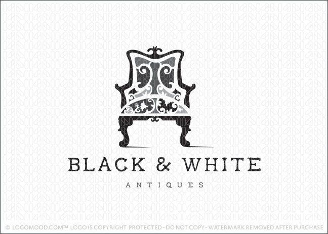 Chair Logo - Readymade Logos for Sale Black & White Chair | Readymade Logos for Sale