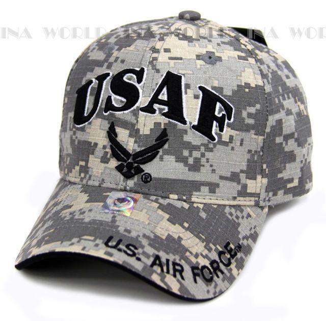 Camo Eagle Logo - U.s. Air Force Hat USAF Eagle Official Logo Military Baseball Cap ...