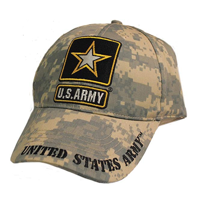 Camo Eagle Logo - Amazon.com: EAGLE EMBLEMS, INC. Military Digital Camo Army Logo Hat ...