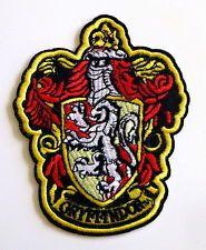 Gryffndor Logo - Harry Potter House of Gryffindor Large Crest Logo Embroidered Iron ...