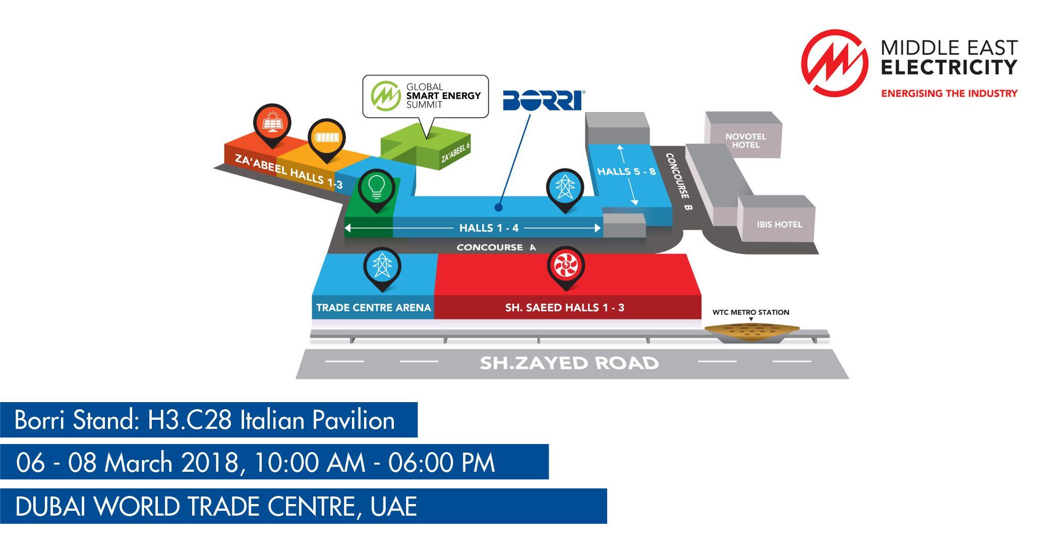 Borri Logo - Borri at Middle East Electricity 2018. Stand H3 C28 Italian Pavilion.