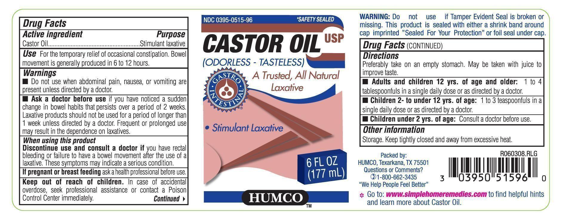 Humco Logo - Humco Castor Oil (by Humco Holding Group, Inc)