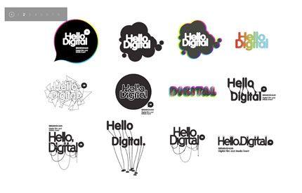 Hello Logo - Hello Digital brand identity. Logo Design Love