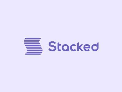 Stacked Logo - Stacked fitness / gym app logo design by Alex Tass, logo designer ...