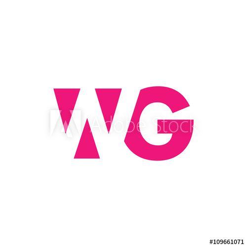WG Logo - WG Logo. Vector Graphic Branding Letter Element. White Background ...