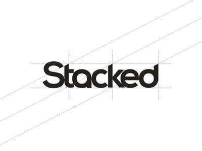 Stacked Logo - Stacked logotype / word mark type construction by Alex Tass, logo ...