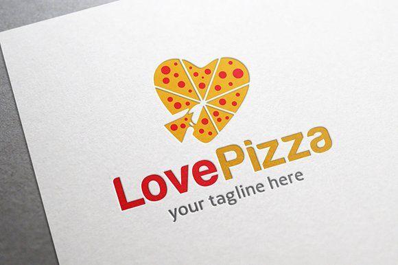 Pizza Logo - Love Pizza Logo ~ Logo Templates ~ Creative Market