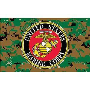 Camo Eagle Logo - Eagle Emblems Flag - USMC Logo - Camo (EM-F1682) – Hahn's World of ...