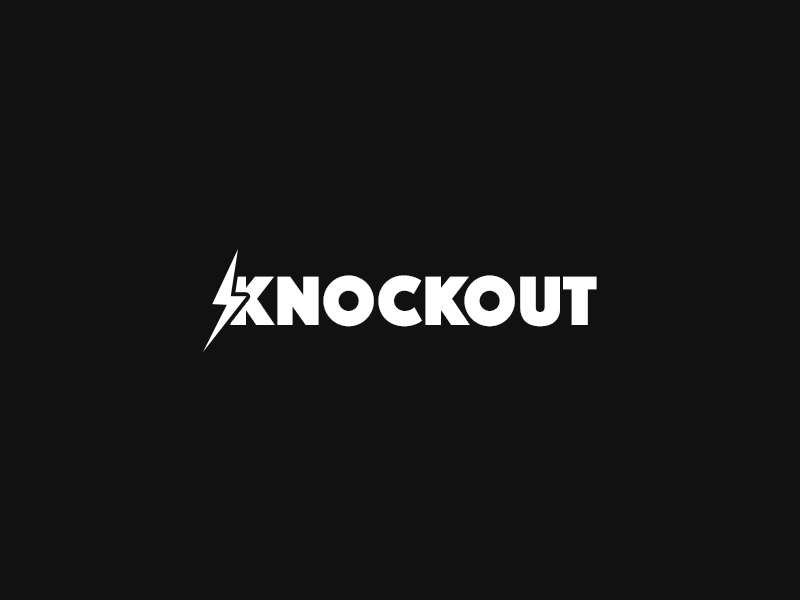 Knockout Logo - Knockout Logo by Mark Gerkules | Dribbble | Dribbble