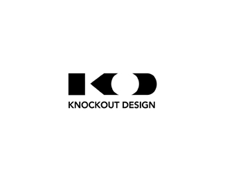 Knockout Logo - KnockOut Design Typographic Logo Inspiration | [design] logo | Logo ...