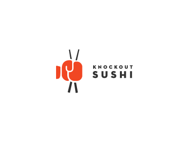 Knockout Logo - Knockout Sushi by Curt Rice | Dribbble | Dribbble