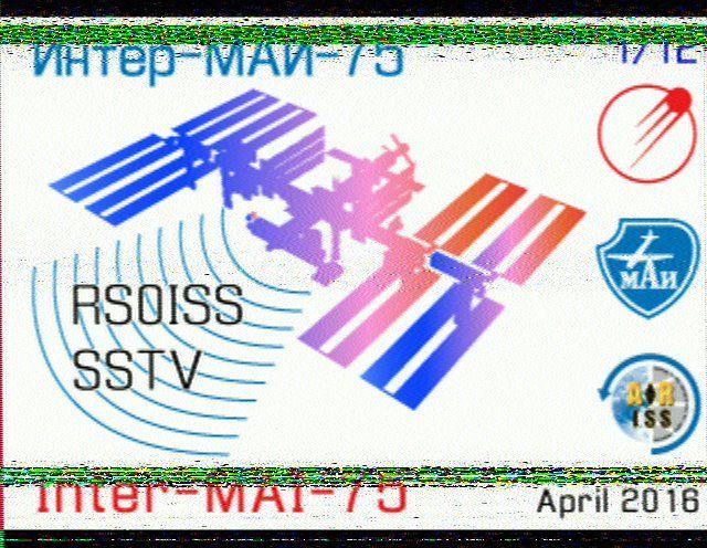 Sstv Logo - ARISS SSTV Image: MAI 75 Results