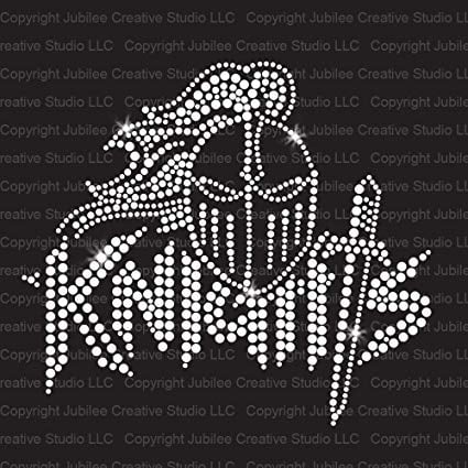 Rhinestone Logo - Amazon.com: Knights Logo Iron On Rhinestone Crystal T-Shirt Transfer ...