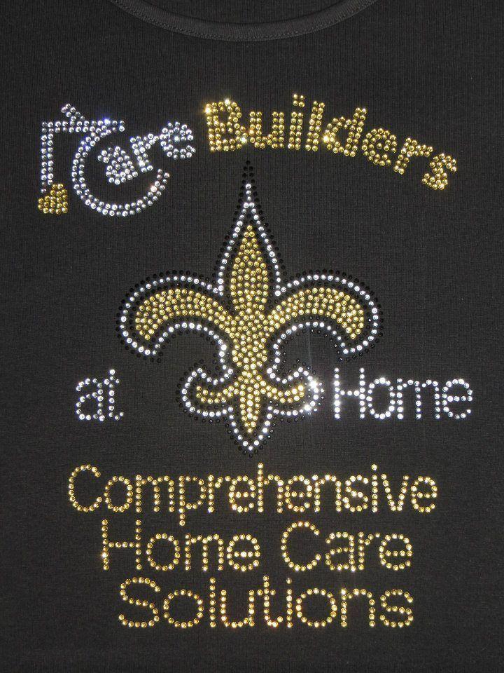 Rhinestone Logo - Care Builders at Home Health Care Custom Rhinestone logo design ...