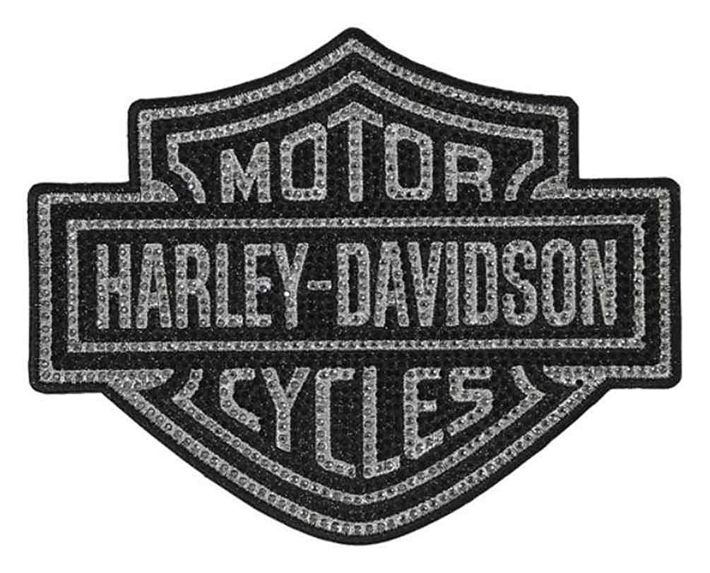 Rhinestone Logo - Amazon.com: Harley-Davidson Rhinestone Stud Bar & Shield Emblem ...